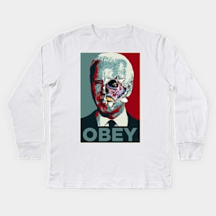 Obey Biden Kids Long Sleeve T-Shirt